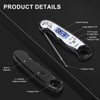 HomeLyfe Digital Meat Thermometer, IPX7 Waterproof Instant Read Food Thermometer