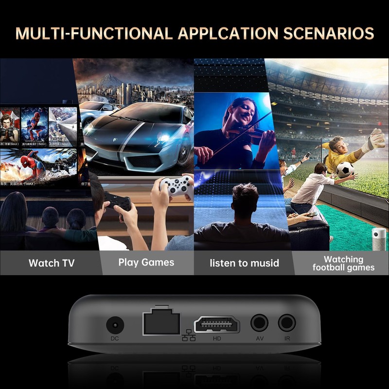 Android TV Box 14.0, Android TV Box 4K HD Quad
