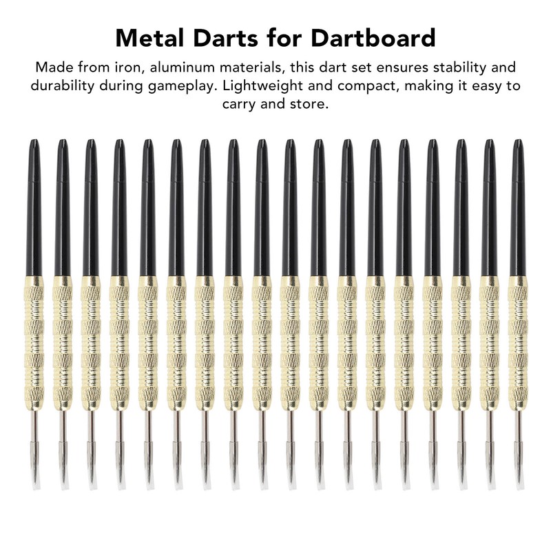 18pcs Darts Metal Tip Set Professional Darts for All Skill
