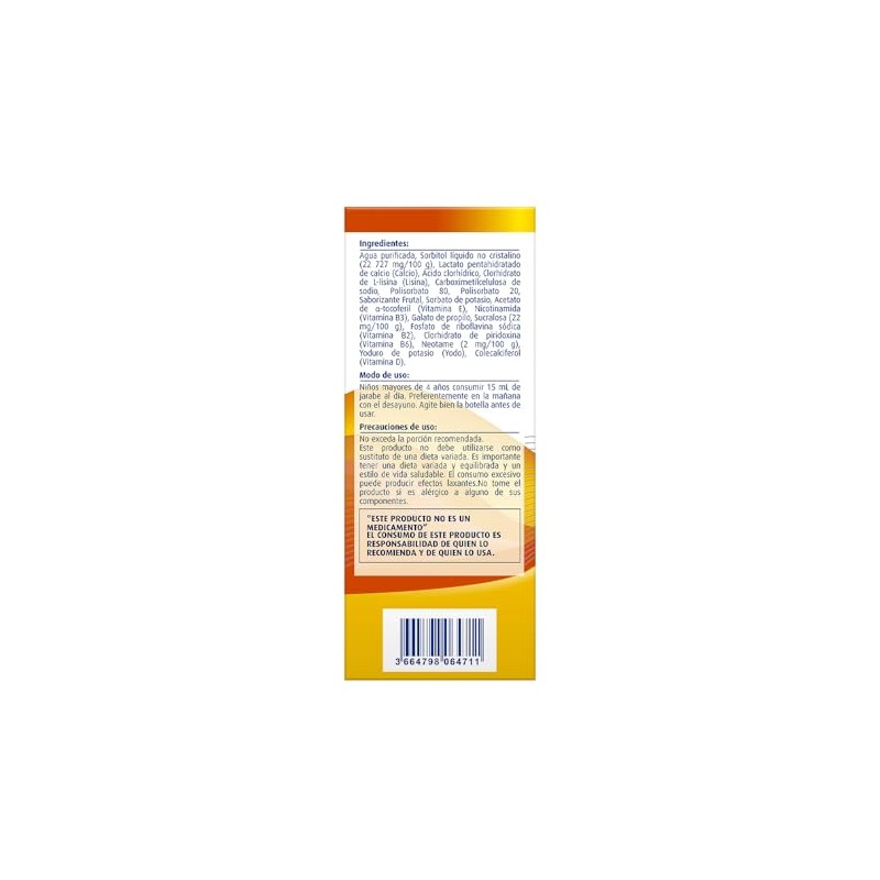 Pharmaton Complete Kids suplemento alimenticio con lisina y vitaminas, 400ml