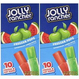 Jolly Rancher Freezer Pops 10 Ct Package (Pack of 2)