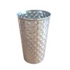 BURI 10 Stainless Steel Drinking Cups 500 ml Hammered Metal