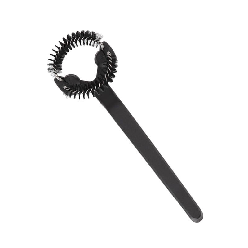 Grouphead Cleaning Brush Detachable Plastic Handle Nylon Bristle Round Coffee
