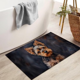 VANZEV Yorkshire Terrier Indoor Door Mat for Entryway, 17x29.5 Inch, Dog Floor Doormat for Home Decor, Non-Slip Rug Mat for Living Room, Kitchen, Bedroom, Gifts for Lover