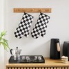 Ohocut Black and White Checkered Oven Mitts Heat Resistant, Vintage