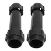 Plastic Rowing Shaft Connectors 2 Pack Black Heavy Duty Smooth