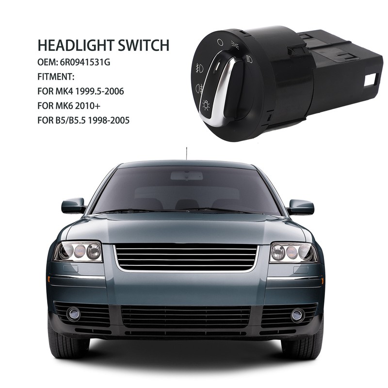 Headlight Switch 6R0941531G Headlight Fog Light Switch Button Module for