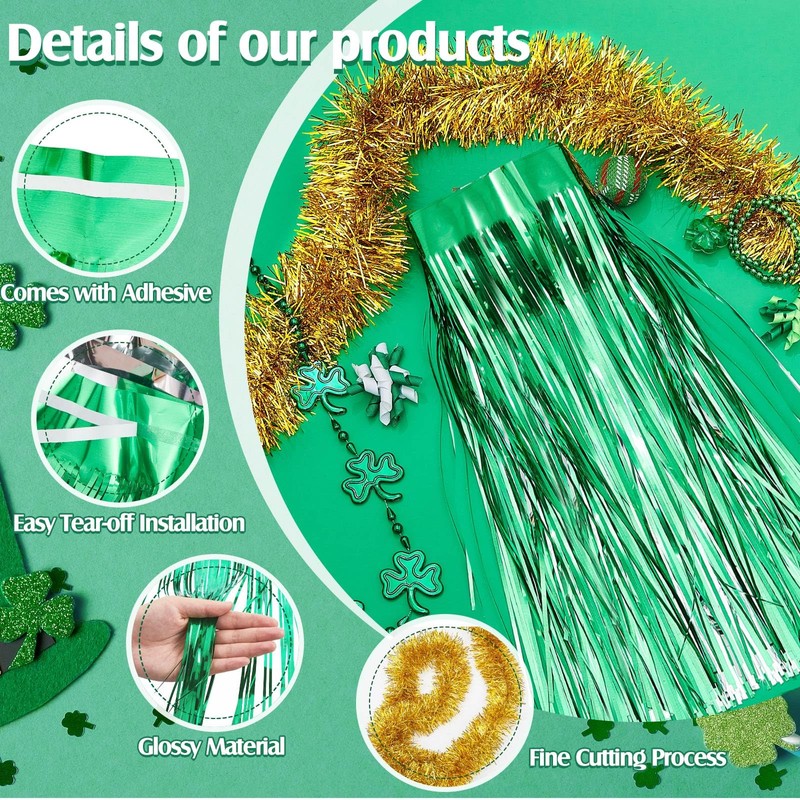 Crowye 10 Pcs St. Patrick's Day Parade Float Decorations St