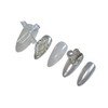 Innocent and sophisticated handmade nail tips - long point (stiletto)