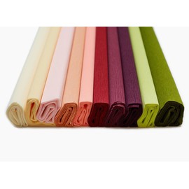 Lia Griffith Lia Griffith Extra Fine Crepe Paper Folds Rolls, 10.7-Square Feet, Assorted Colors