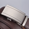 Acewin Men's Leather Belt, Automatic Work Belt, Adjustable, Width 35