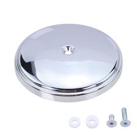Lqito Air Cleaner Outer Cover Billet Steel Stage1 Big Sucker Smooth Stage Compatible With 1993-2023 Harley-Davidson Chrome Replace#18-760