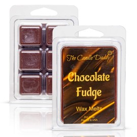 Chocolate Fudge - Rich, Warm Chocolate Scented Melt - Maximum Scent Wax Cubes/Melts- 1 Pack -2 Ounces- 6 Cubes Gift for Women, Men, BFF, Friend, Wife, Mom, Birthday, Sister, Daughter, Long Lasting