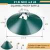 Qualirey 2 Pack 21.5 Inch Metal Squirrel Proof Baffle for
