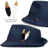 FADACHY Fedora Hats for Men & Women Short Brim Felt