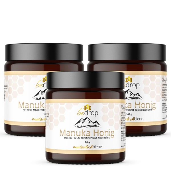 bedrop Manuka Honey with MGO 400+ 3 x 140 g