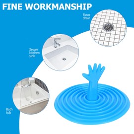 Toyvian Tapón De Drenaje para Fregadero De Cocina Y Baño Juego De 5 Tapones De Silicona Prácticos Selladores para Lavabo Y Bañera 2.55X2.55X1.96In