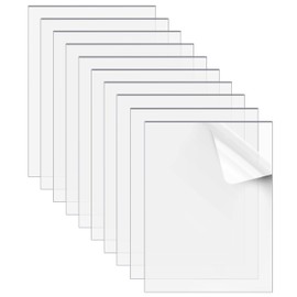 Belle Vous Transparent Acrylic Glass Plate (Pack of 10) 1 mm Thickness - 20 x 25.5 cm Plastic Plate Transparent Replacement Picture Frame Glass - Acrylic Glass Plate for Painting, Calligraphy, Table