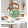 Foedo Stovetop Whistling Tea Kettle 3.2QT - Stainless Steel with