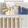 KAMANINA 1 Inch Double Curtain Rod 36 to 72 Inches