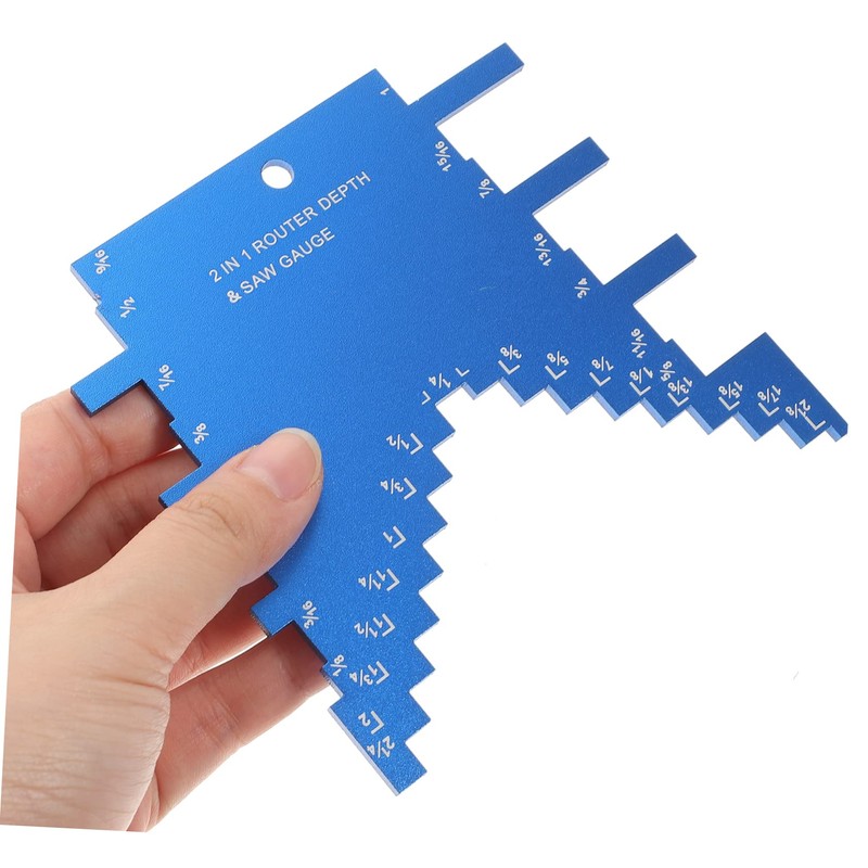 Operitacx Step Gauge Depth Gauge for Table Saw and Router