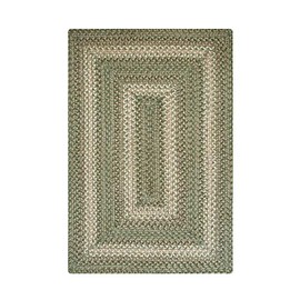 Grassland Premium Jute Braided Area Rug by Homespice, 27 x 45 Rectangular Green, Reversible, Natural Jute Yarn Country, Primitive, Farmhouse, Neutral, Coastal Style - 30 Day Risk Free Purchase