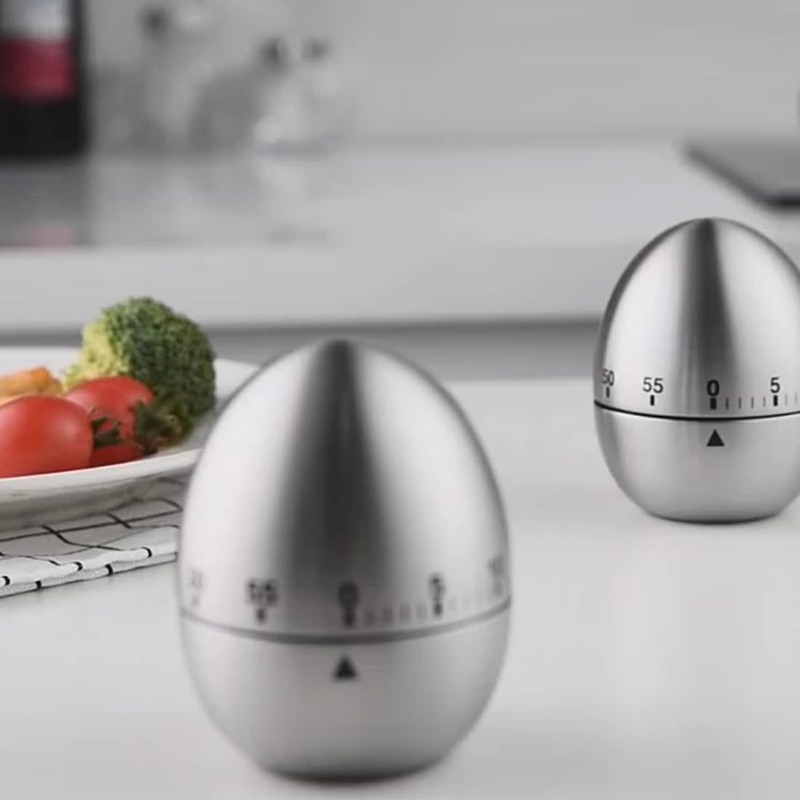 Egg Kitchen Timer, Kitchen Timer, 60-Minute Timer, Mechanical Rotating Alarm