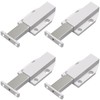 Anhoer 4Pcs Magnetic Push to Open Door Catches White Push