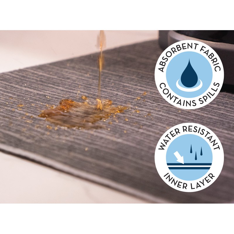 S&T INC. Coffee Mat, Absorbent Bar Mat for Coffee Maker
