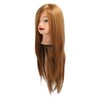 Hairdressing Mannequin Head 85 Percent Real Hair Flexible Multipurpose Hair