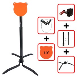 Highwild Target Stand AR500 Steel Target System - 10" x 3/8" Gong with 2x4 Stand Mount Kit, Height Adjustable