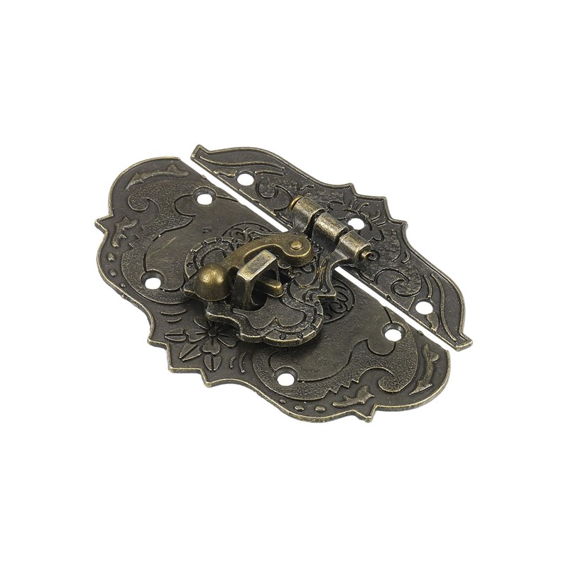 sourcing map Hasp Clasp Latch Lock, 76 x 56mm Decorative