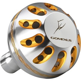 GOMEXUS 1.5 inches (38 mm) Power Reel Handle Knob for Daiwa Type S, Shimano Type A Reels, 18 Freams LT, 20 Luvius LT, Aluminum