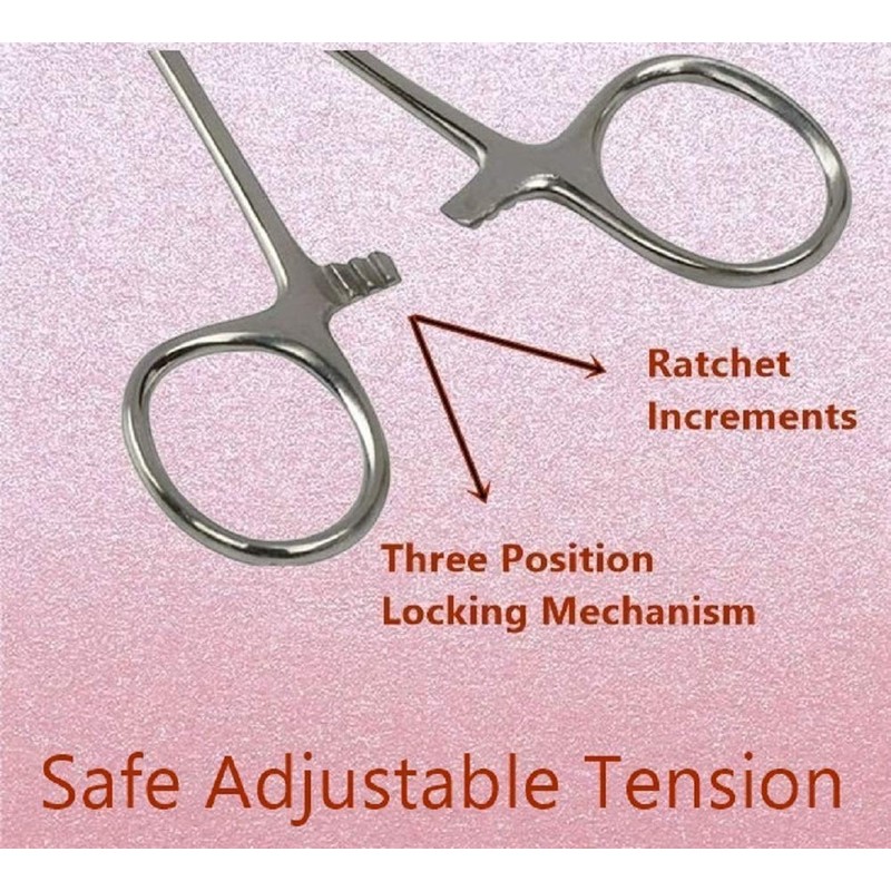 Mosquito Hemostat Forceps with 3 Position Lockings and 5" Straight