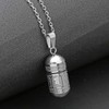Zysta Stainless Steel Couple Pendant Ash Jewellery Memorial Urn Pendant