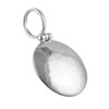 The Mexican Collection Solid 925 Sterling Silver Hammered Circle Pendant
