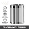 OGGI Stainless Steel Utensil Holder - 5" Diameter, Utensil Caddy,