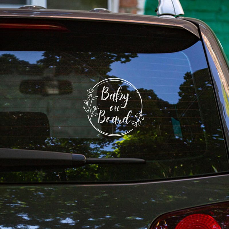 Baby on Board Signs for Car, 6.5 x 6 Baby