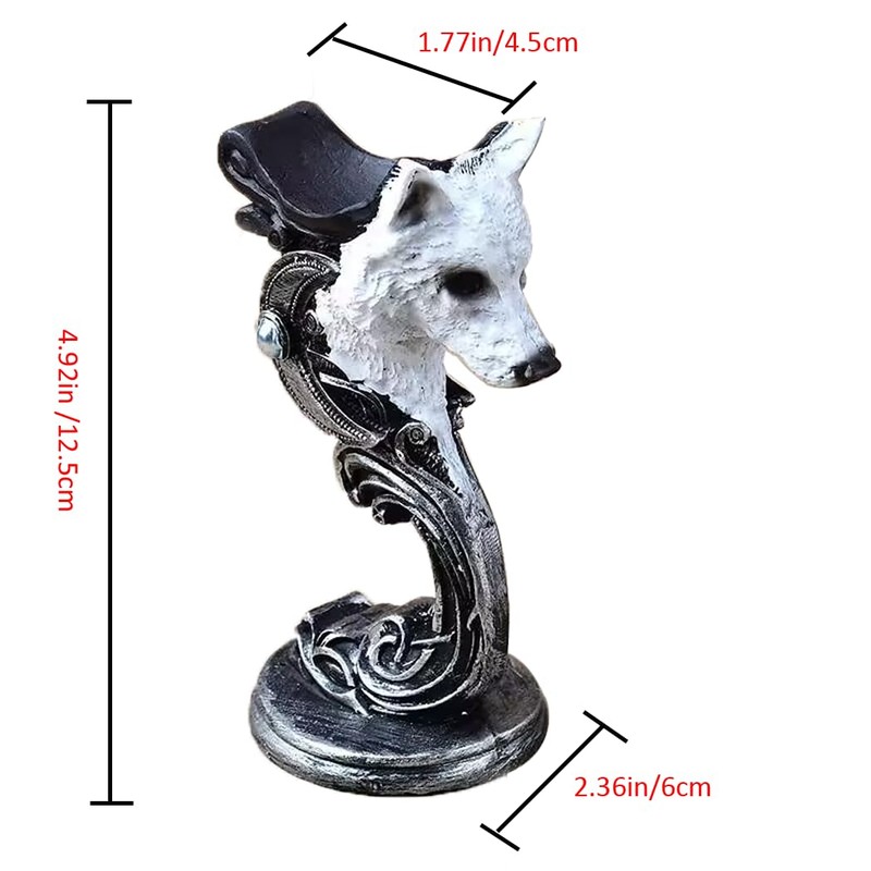 Fengtaike - Soporte decorativo para bola de cabeza de lobo