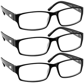 Reading Glasses - 9504HP - 3 Pack - Black - 3.75
