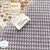 Be*cloth Houndstooth Black Tea Cloth Liner Set of 3 Cold