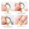 Doble G Ajustador De Anillos, Pack De 15 Pzas Silicona,