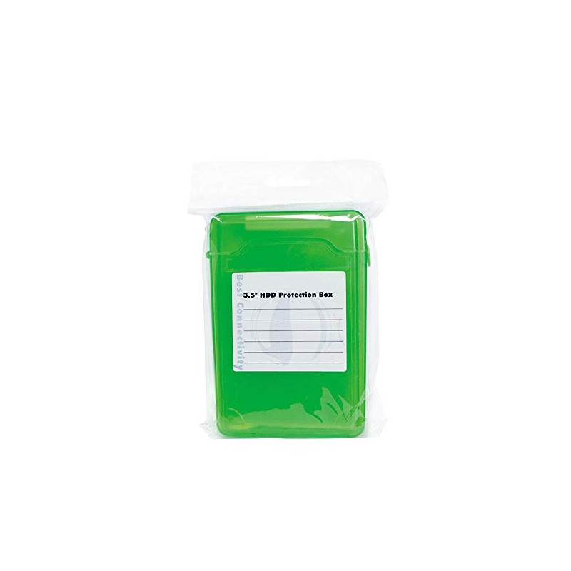 Hard Drive Protective Box for 3.5 Inch HDD Green