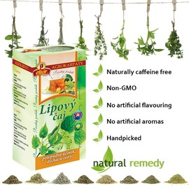 Linden Tea Herb (Lime Blossom) for Colds, Flu, Coughs, Respiratory Tract and Immunity (2 Pack, 40 Tea Bags 80g)