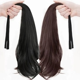 Ponytail partial wig, abundant hair, clip pin wavy wave (KYR-WC277B8) light brown one size / 포니테일 부분가발 풍성한 머리숱 집게핀 물결 웨이브 (KYR-WC277B8) 라이트브라운onesize