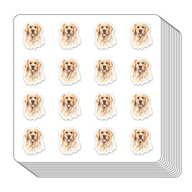 Golden Retriever Dog Planner Stickers, 0.5in Scrapbooking Kids DIY Calendar Crafting 208-Pack