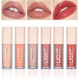 Lip Oil Tint Gloss 6 colores – Brillo y volumen permanente – Woakess