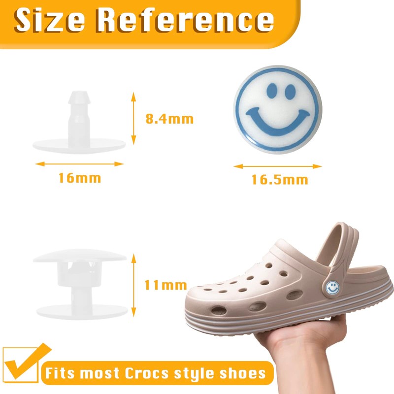 KOTESLLOE 8 Sets Replacement Rivets for Croc, Replacement Parts for
