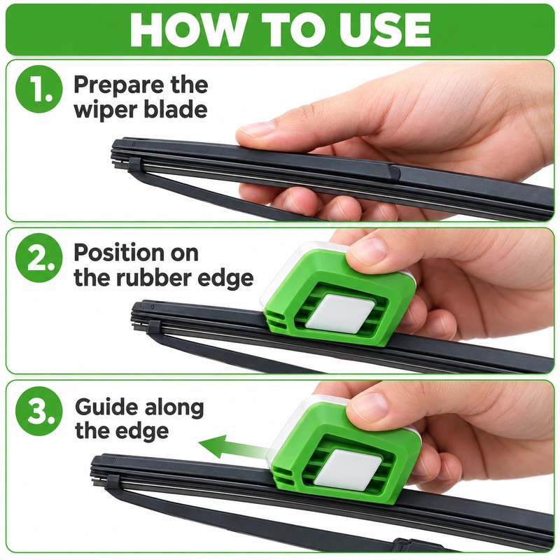Emergency Wiper Repair Kit Car Wiper Repair Regroove Tool Trimmer