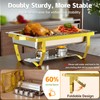 IMXSUMDA 2-Pack Chafing Dishes for Buffet with Glass Lids –